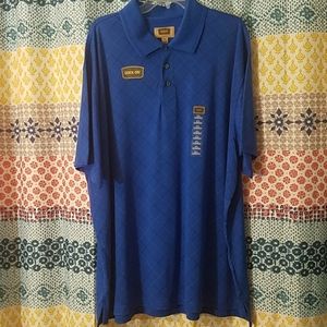 The Foundry Supply Co. blue polo shirt
